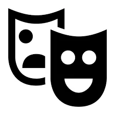 muses of comedy and tragedy drama/theater masks