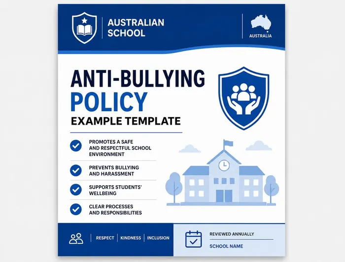 Anti-Bullying Policy Example Template